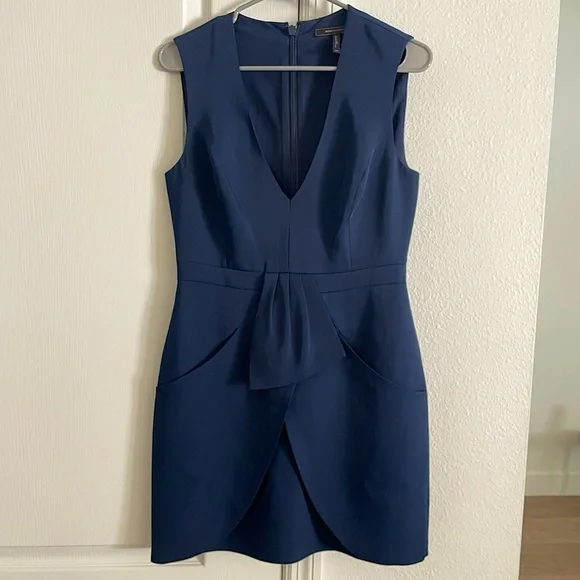 BCBGMaxAzria | Dresses | Bcbgmaxazria Navy Blue Dress Size 6 | Poshmark